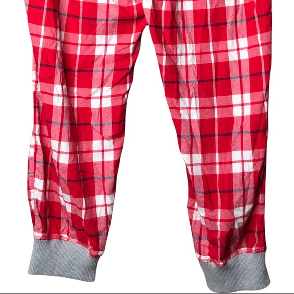 Aerie Plaid Tartan Pajama Pants Bottoms Jogger Sleep Cozy PJs Pockets - Picture 9 of 11